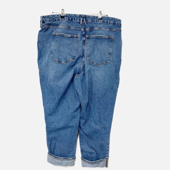 Good American The Weekender Cuffed Jeans High Waist Medium Wash Plus Size 20 - Picture 5 of 10